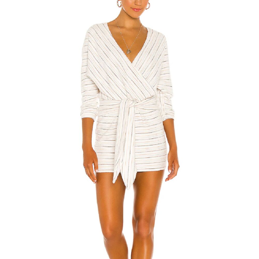 SAYLOR Kateri Striped Knit Mini Dress Sz Large